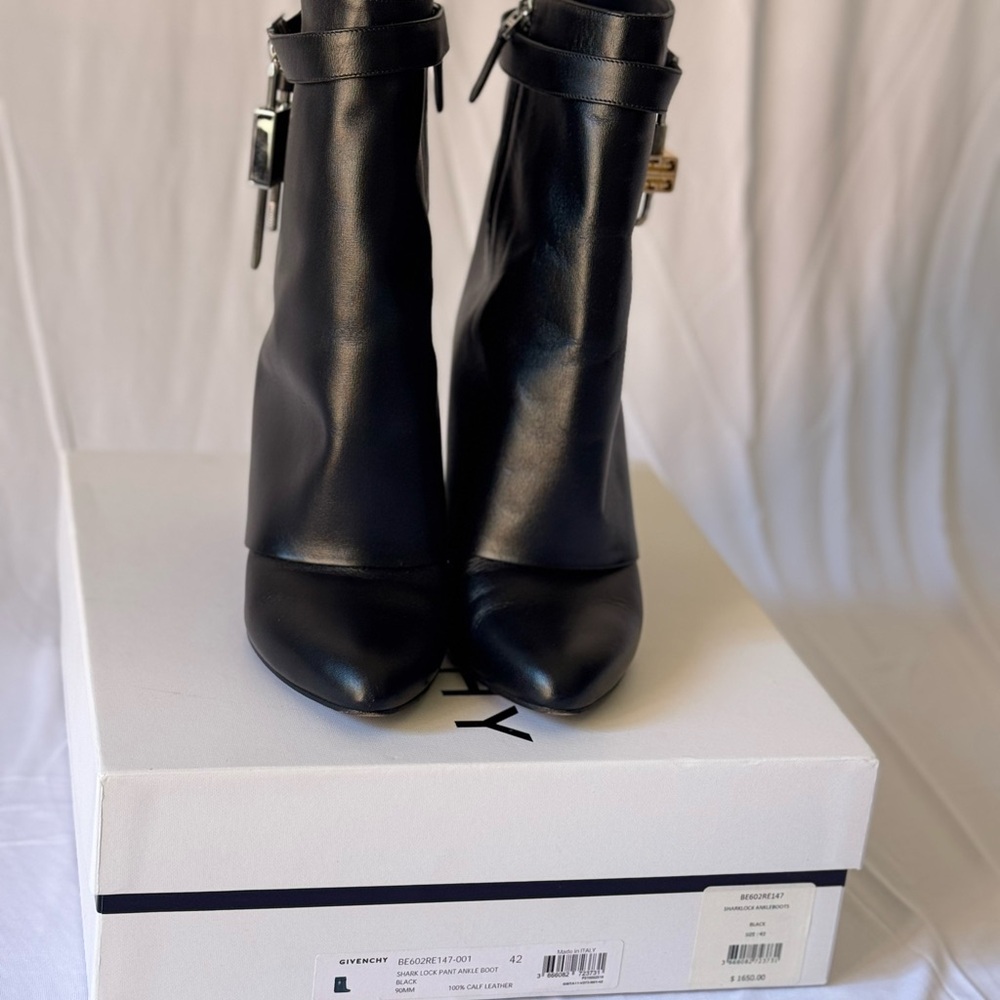 Givenchy Shark Black Ankle Booties